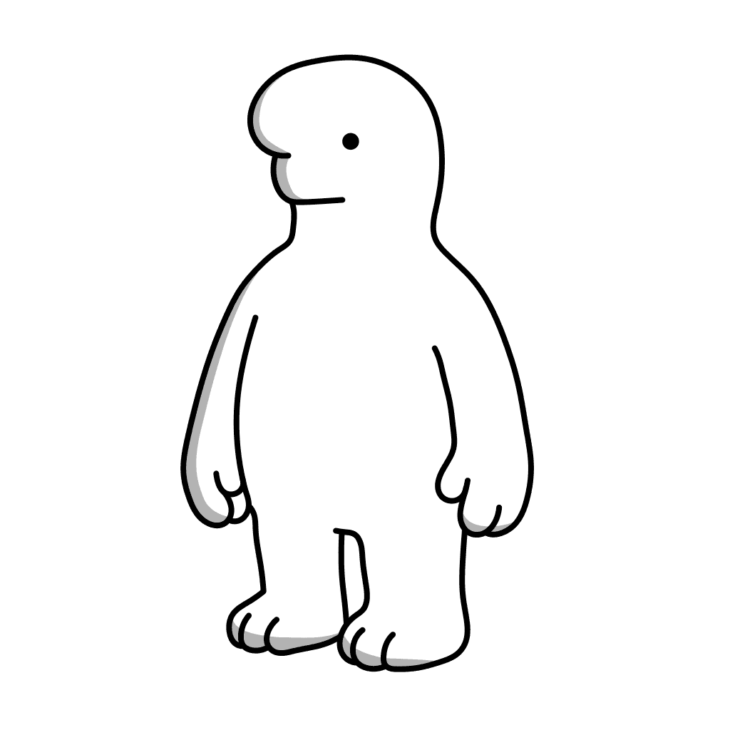 BIWL character — 3/4 left
