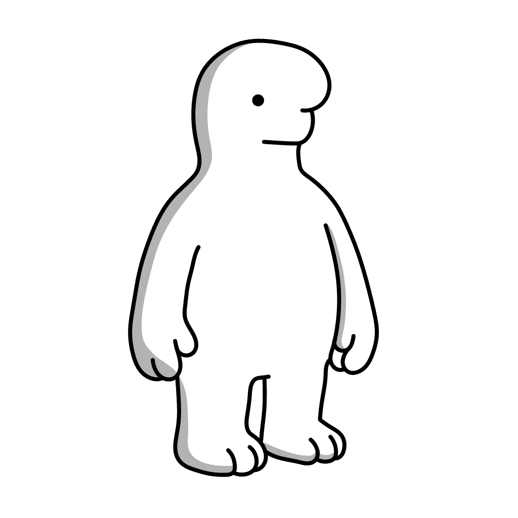 BIWL character — 3/4 right