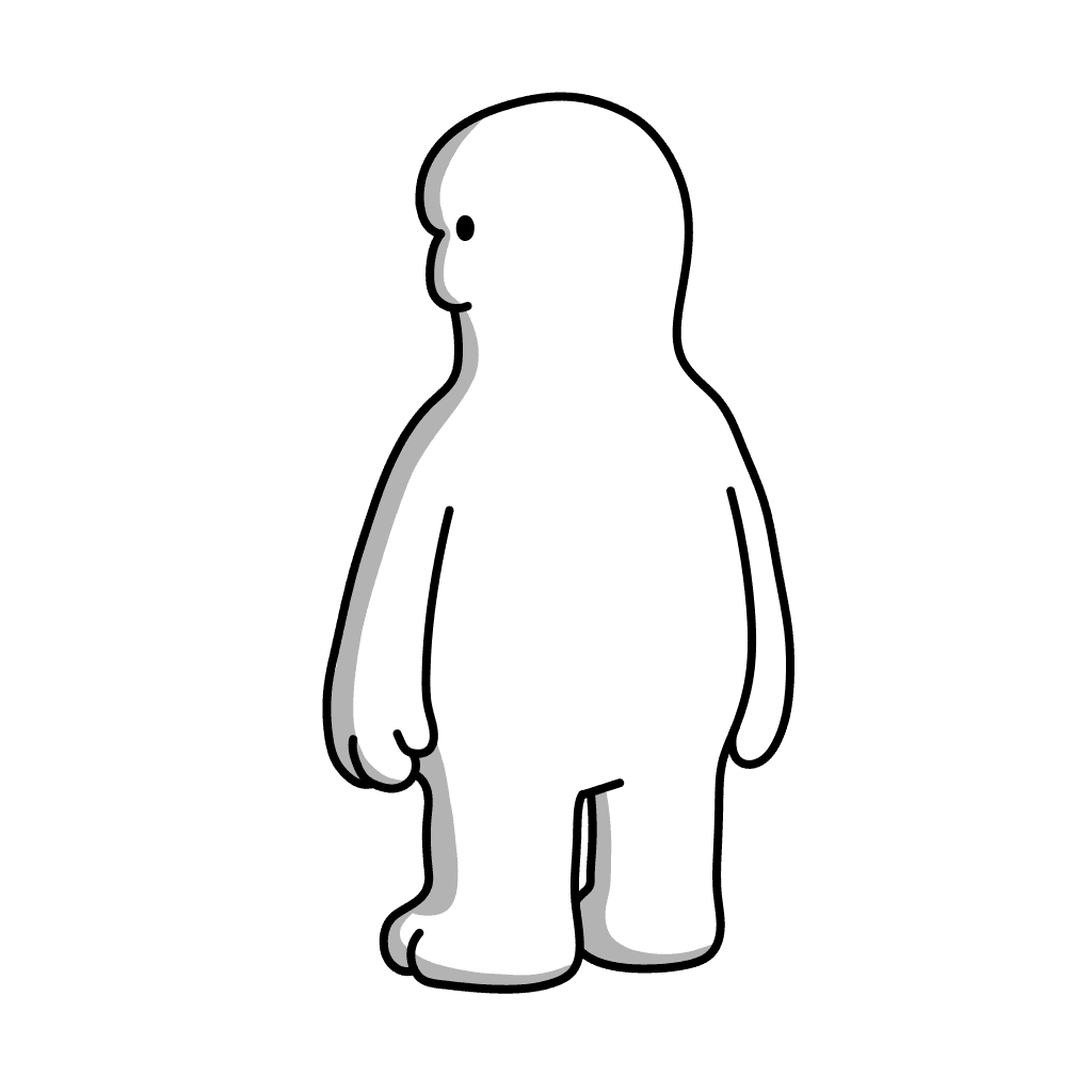 BIWL character — Rear 3/4 left